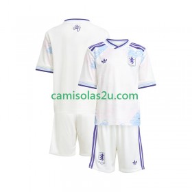 Camisolas de futebol Aston Villa Criança Equipamento 3ª 2025/26 Manga Curta
